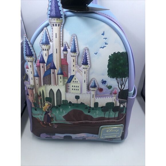 Sleeping Beauty Loungefly Princess Castle Series  Mini Backpack Multicolor - Picture 1 of 16
